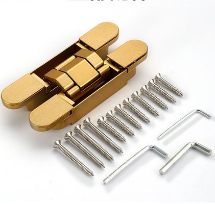 Satin Nickel Nhiều kích thước 3D điều chỉnh Hinge ẩn cho cửa hạng nặng